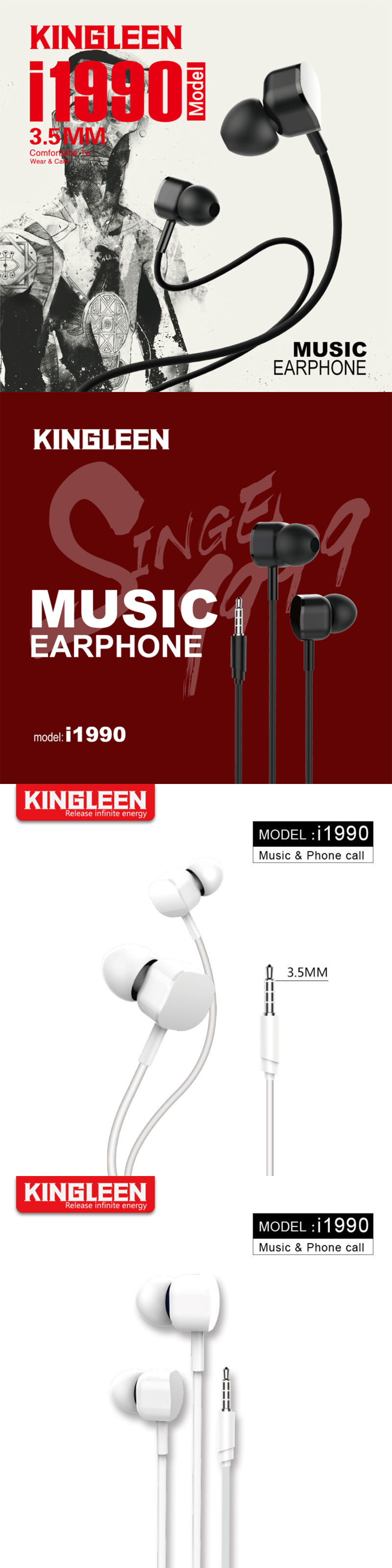 Earbuds Headphones with Microphone Earphones Bass Sound in Ear Headphones 3.5mm