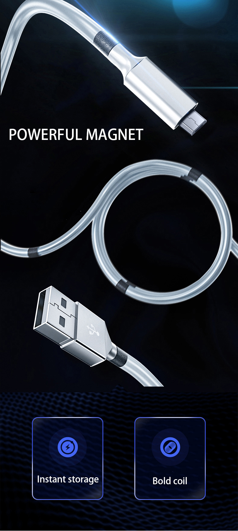 New Product 2021 Magnet Data Micro USB Cable for iPhone Huawei Xiaomi