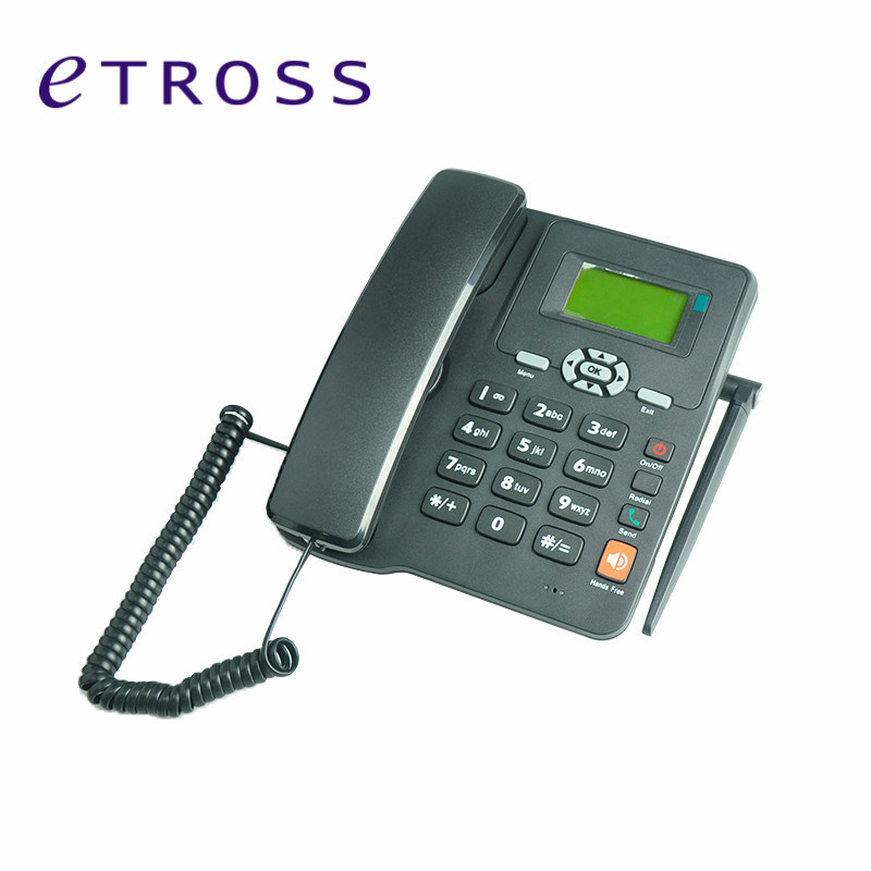 GSM 2g Fixed Wireless Phone with FM Cordless Telephones Fwp 6588 Etross