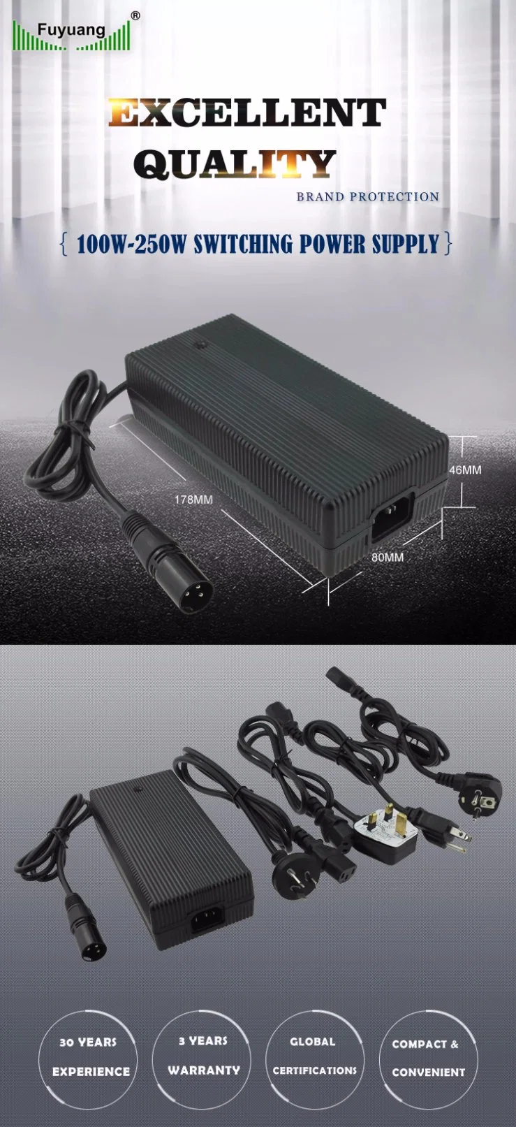 Electrical Equipment Switching Power Supply 36 Volt 5 AMP Power Supply