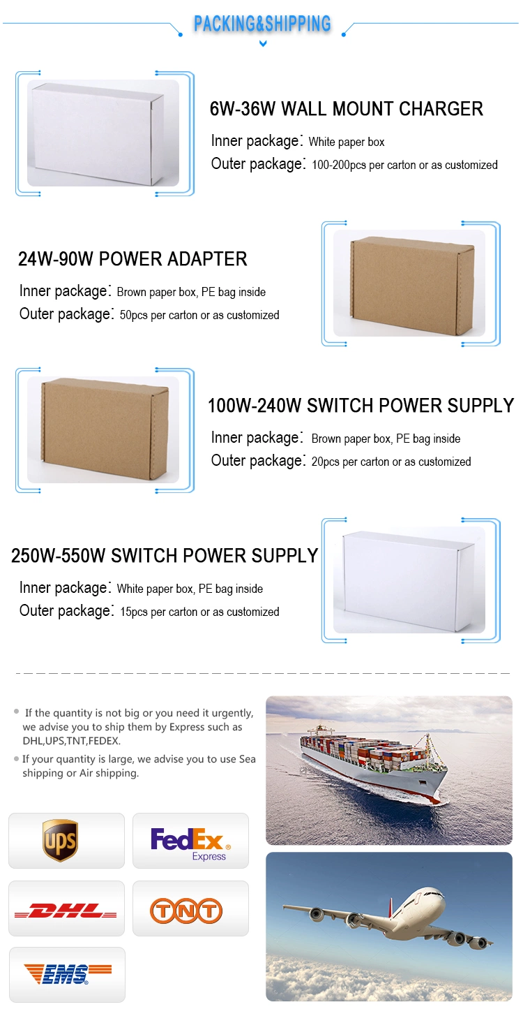 Industrial Power Supply 5V 10A SMPS with CE FCC RoHS CB