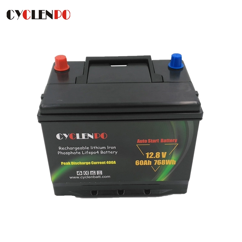 Quick Auto Start Lithium LiFePO4 Car Battery 12 Volt 60 AMP for Car Starting