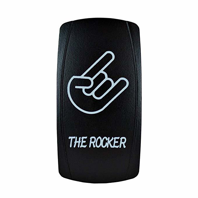 5 Pin Zombie Rocker Switch on-off LED Light 20A 12V