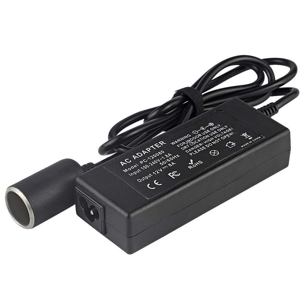 12V 8A 84W AC DC Desktop Switch Mode Power Supply with Cigarette Lighter Socket