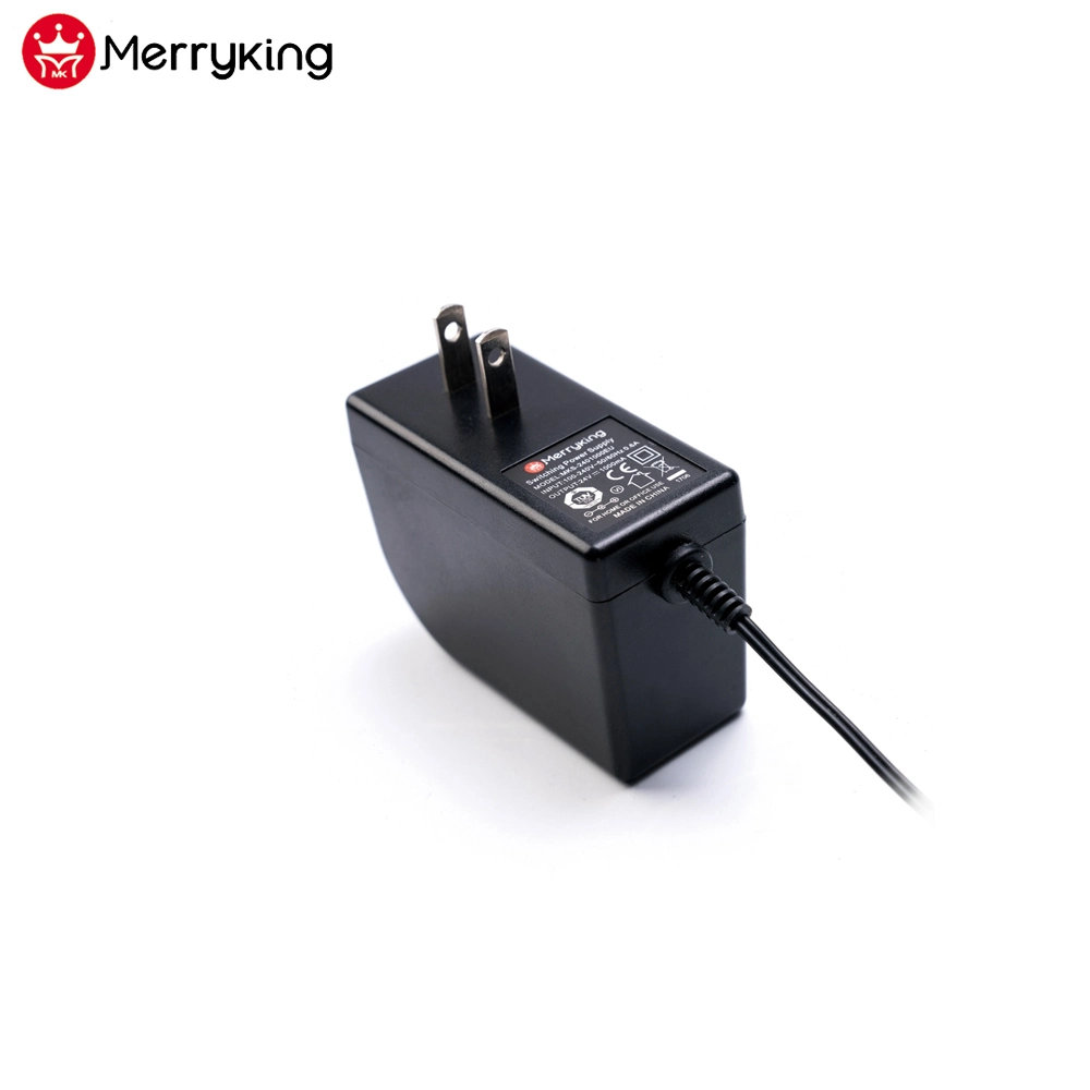 UL cUL FCC Approved 12V 1A 2A DC Regulated Power Supply Adapter with Us Plug