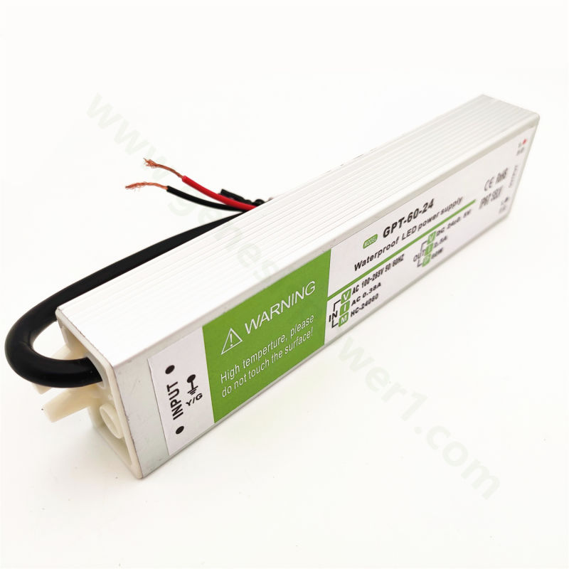 24V 60W AC DC Converter Adapter SMPS IP67