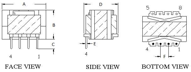 High Voltage Frequency Single Phase SMD SMPS Transformator 24V 160W 12V Transformer