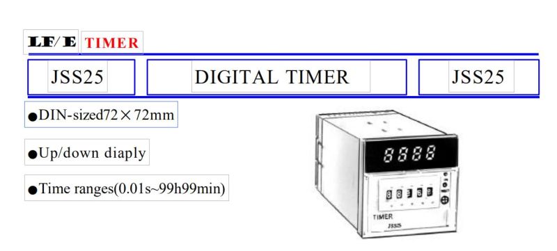Jss25 Digital Timer Relay, Ce Proved Jss25 Digital Timer Relay, ISO9001 Proved Digital Timer Relay