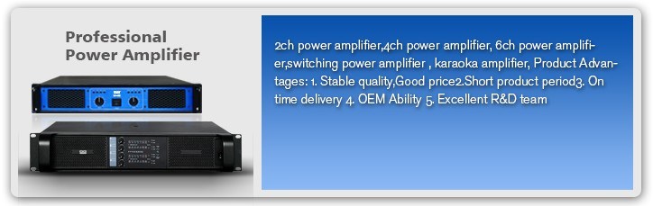 Professional Power Amplifier 2350*2 CH Amplifier SMPS for Stage