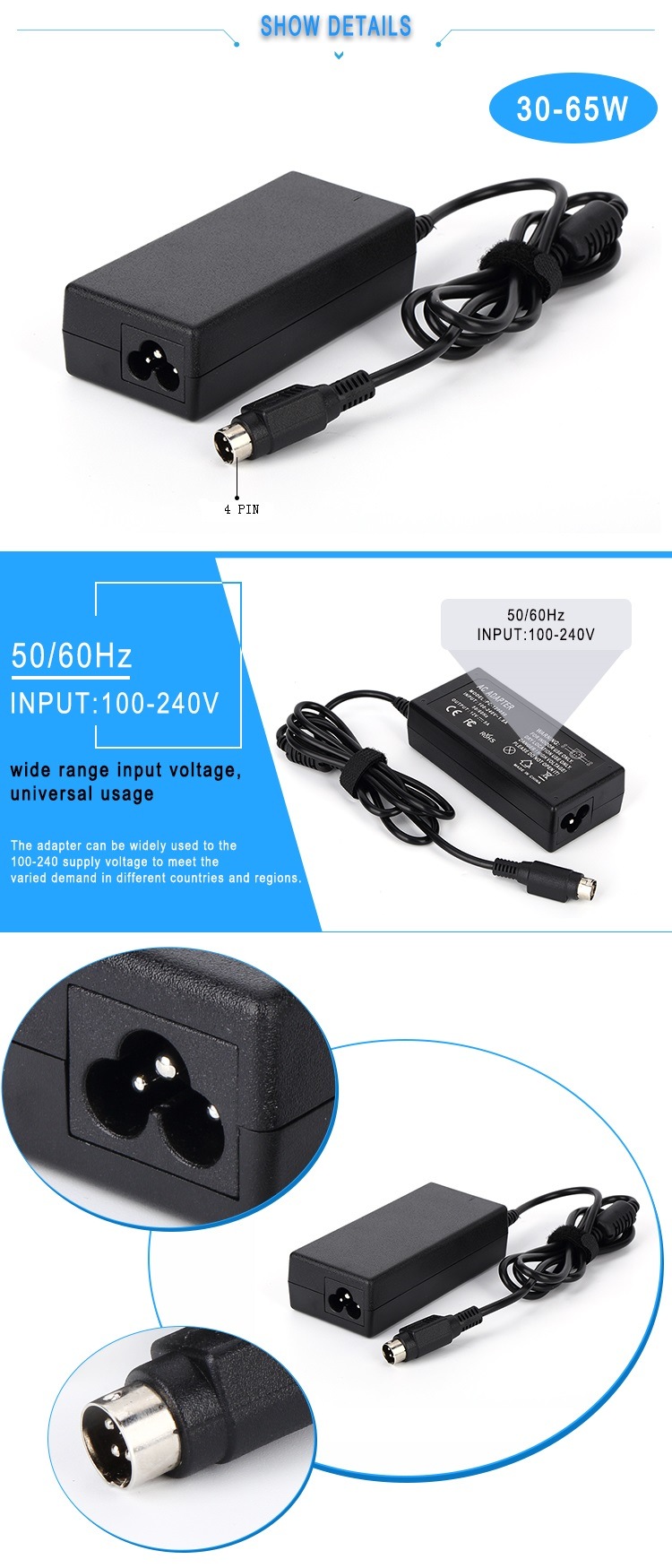 Desktop Switch Mode Power Supply 5V 5A 25W AC DC Power Adapter