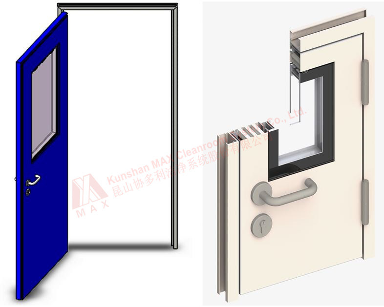 Cleanroom Fire-Proof Door with& Without Window