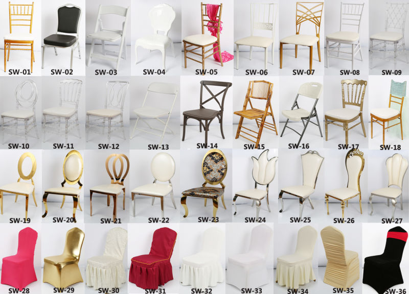 Cheap Gold Stainless Steel Wedding Chairs and Banquet Hotel Chairs