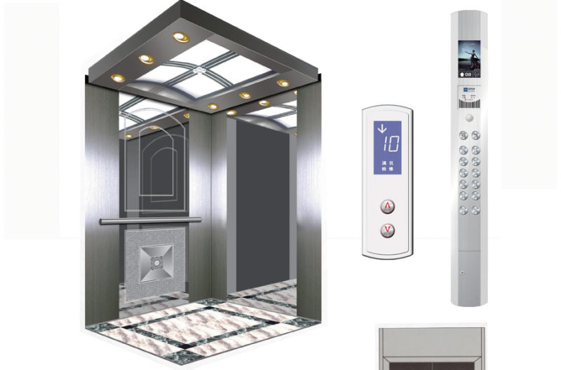 Asia FUJI Vvvf Small Machine Room Home Passenger Residential Elevator Lift