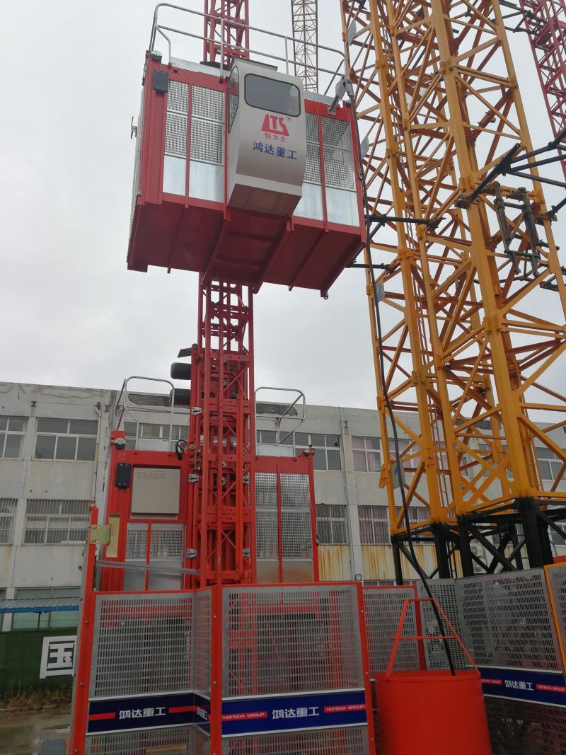 Made in China Single Cage/Double Cage Building Hoist Elevator