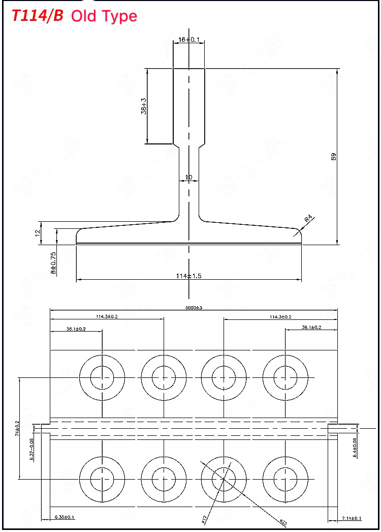 Guide Rail for Elevator (T89/B)