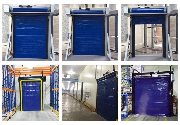 Industrial Automatic Insulated High Speed Traffic Doors for Warehouse Cooler Room