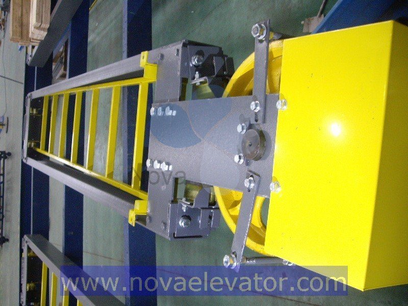 Roping 2: 1 Elevator Components Lift Counterweight Frame