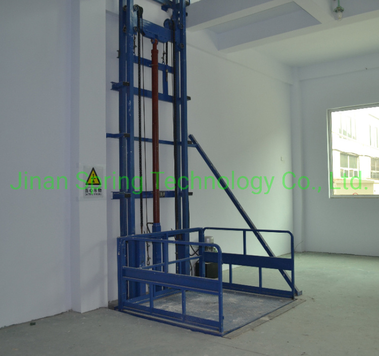 Hydraulic Lift Table Lead Rail Lift Platform Uses for Cargo Lifting Cargo Lift
