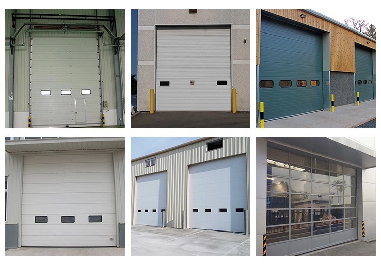 Industrial Automatic Coiling Overhead Sectional Dock Doors for Warehouse or Logistics
