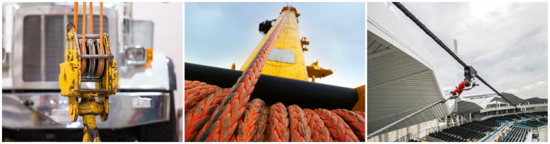 Strong Tensile UHMWPE Rope Ship Rope Winch Rope