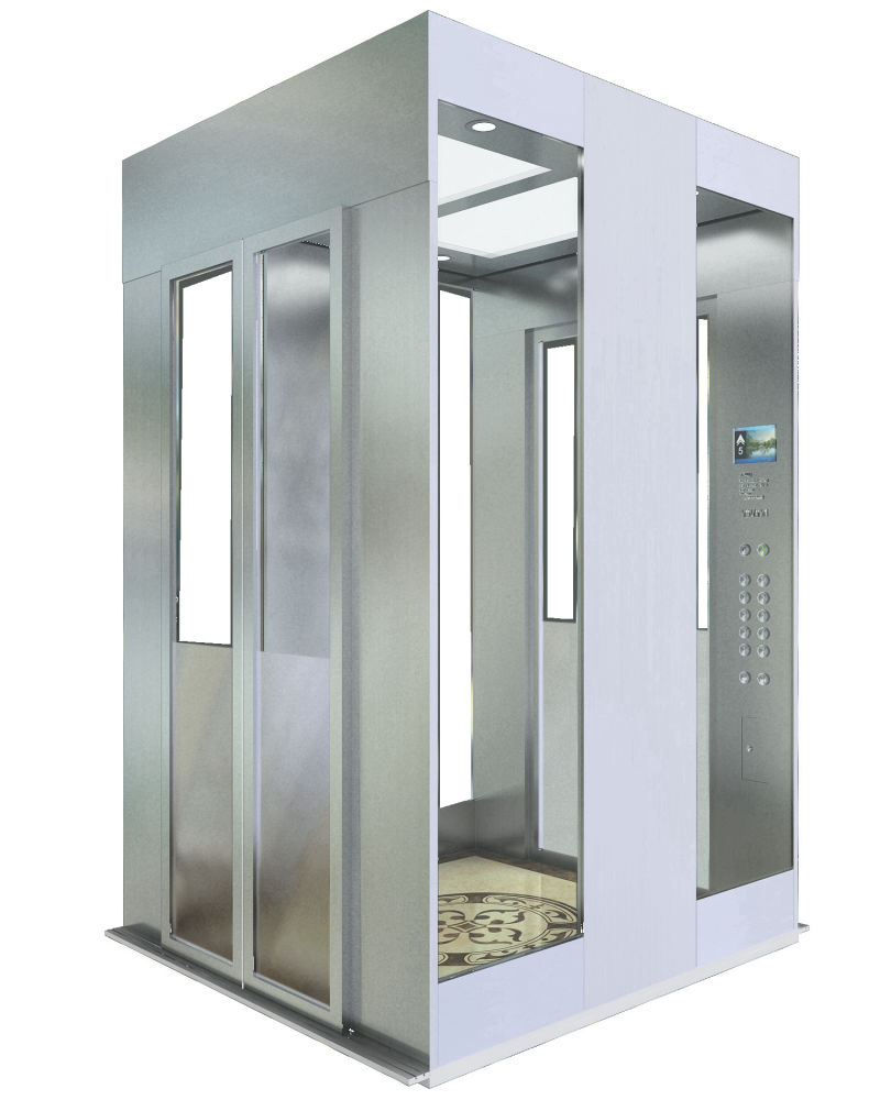Promote Sales Full Glass Square Cabin Sightseeing Elevator for Malls