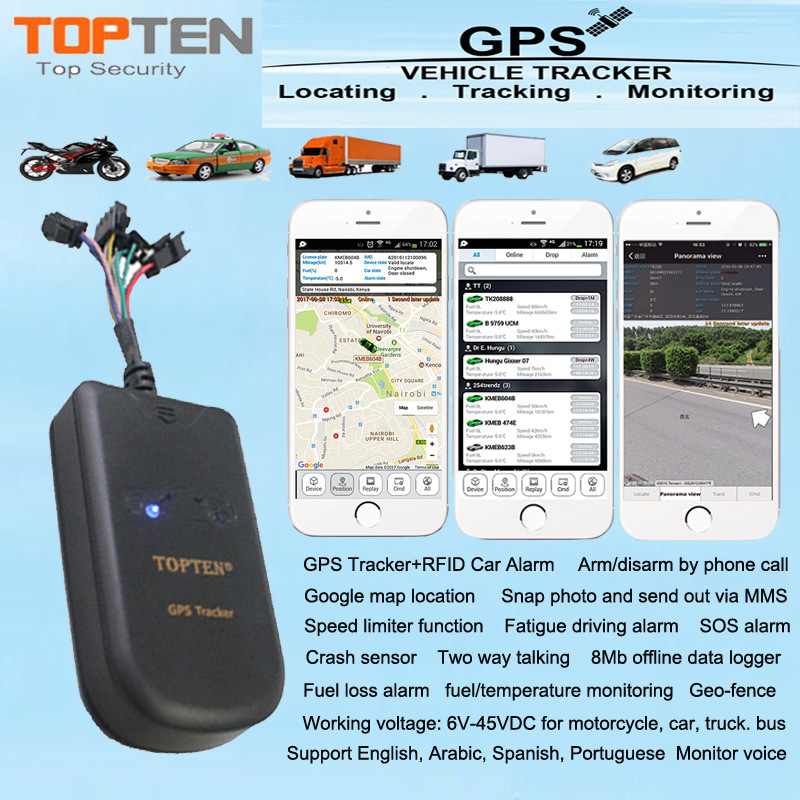 Accuracy Location Motorcycle Car Truck GPS Tracker with Smart Engine on, Speed Limiter Gt08-Ez