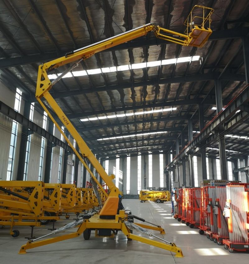 14m Aerial Work Lift Tables Boom Lift for Outdoor Maintance