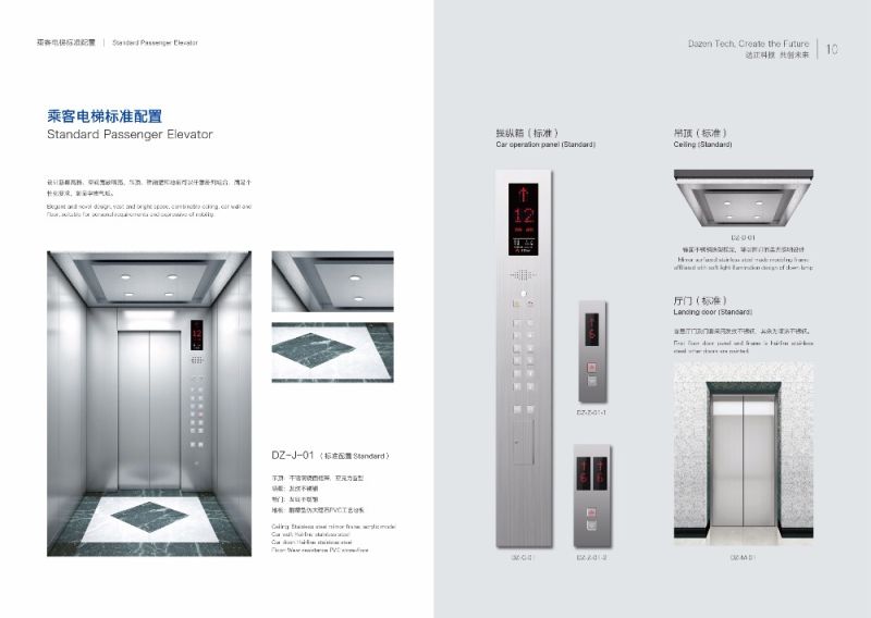 High Quality with Cheap Price Lift Passenger Elevator Cabin with Ce/TUV