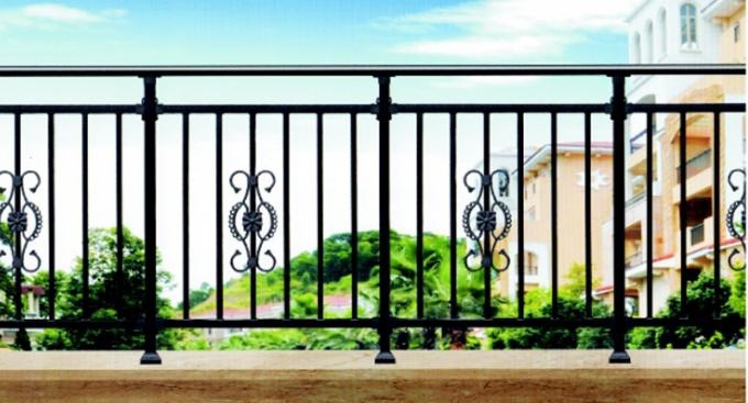 Outdoor Wrought Iron Stair Railings for Prefabricated House Steps
