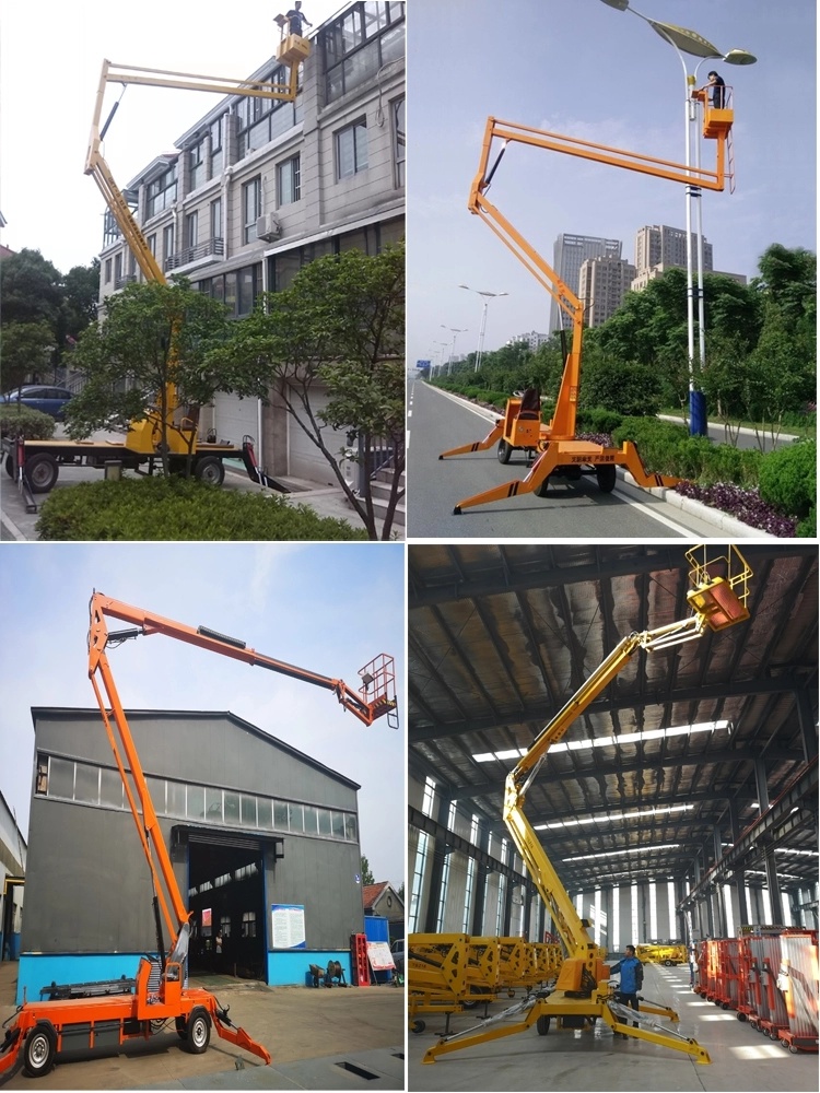 14m Aerial Work Lift Tables Boom Lift for Outdoor Maintance