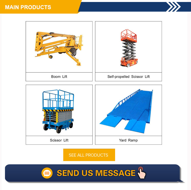 One Man Lift Platform Tralier Lift with Traction Device Lifting Equipment Articulated Lift