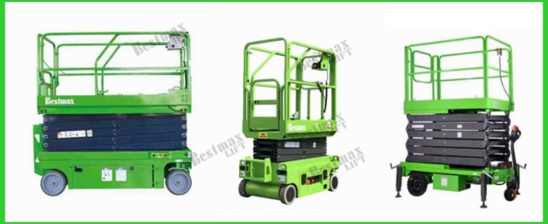 7.5m Man Lifts Self Propelled Vertical Lift with Swivel Wheel