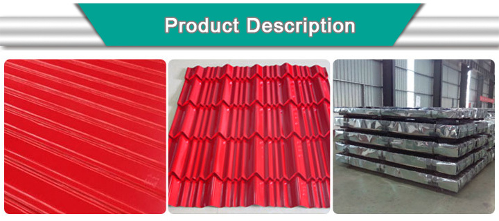 0.36mm Thick PPGI Color Coated Corrugated Roofing Steel Sheet for Building
