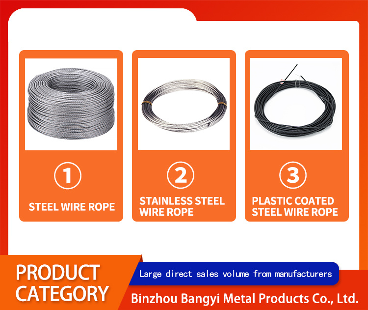 6 8 10mm Elevator Stainless Steel Wire Steel Rope