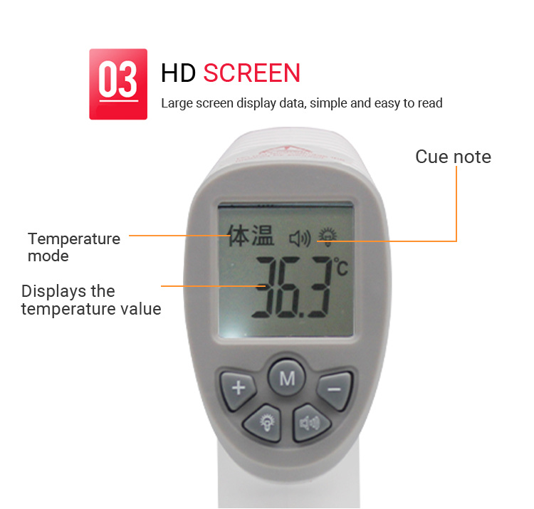 Fast Delivery Battery Powered Non Contact Forehead Infra Red IR Thermometer Infrared