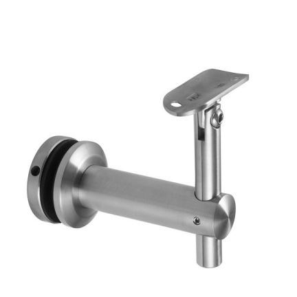 Staircase Deck Elevator Tubular Railing Stainless Steel Glass Panel Wall Mounted Bracket