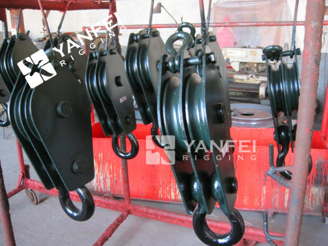 Heavy Duty Pulley Snatch Block with Pulley Double Wheels