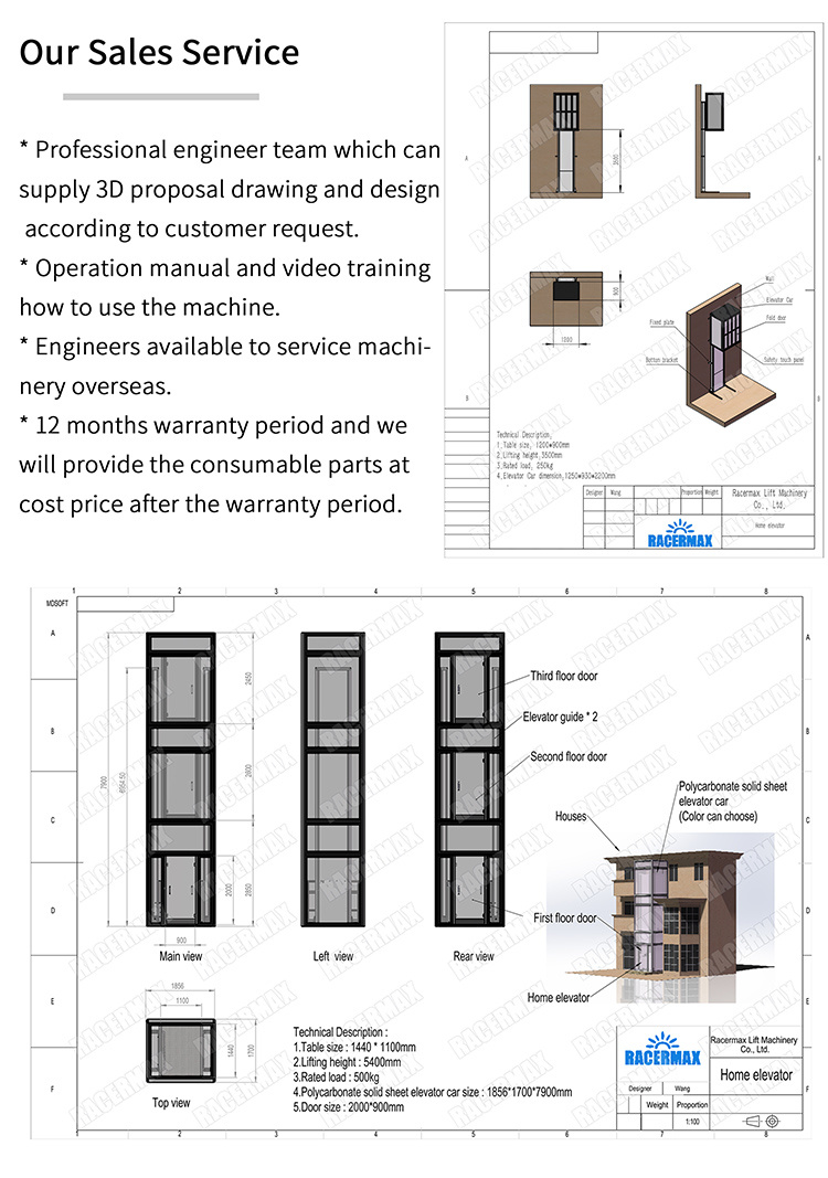 Wheelchair Lift Elevator Home Elevator Lift Elevator Residential 9feets
