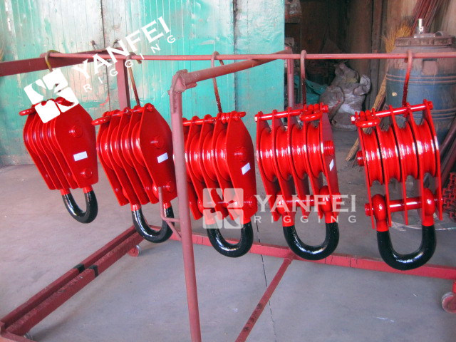 Heavy Duty Pulley Snatch Block with Pulley Double Wheels