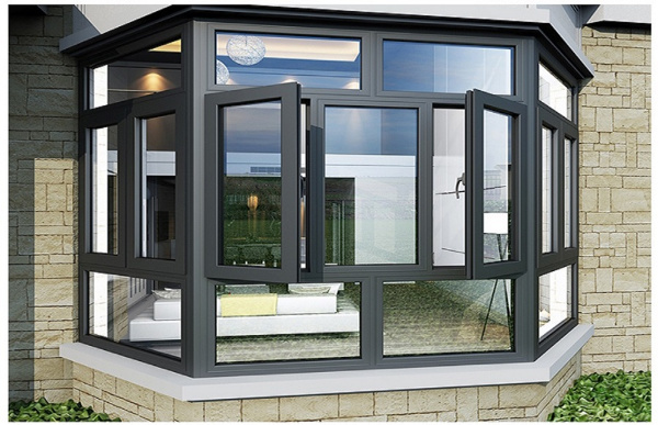 Composite Aluminum Alloy Heat Insulation Swing Casement Doors CAS Approved