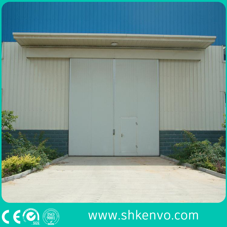 Industrial Automatic Double or Single Metal Sliding Doors for Exterior or Interior