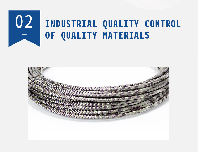 6 8 10mm Elevator Stainless Steel Wire Steel Rope