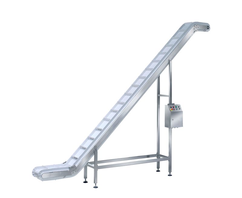 Baffle Variable Speed Inclined Belt Climbing Lifter Conveyor