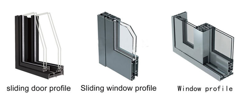 Sliding Door Profile Aluminum Profile for Closet Door Wardrobe Door Frame