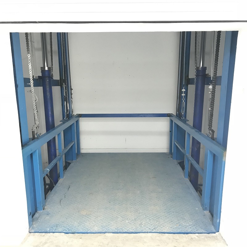 1000kg 2000kg 3000kg 5000kg Hydraulic Outdoor Industrial Goods Lift Cargo Lift for Sale