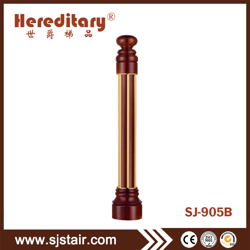 Aluminum Solid Wood Newel Post and Decorative Column for Residential Home