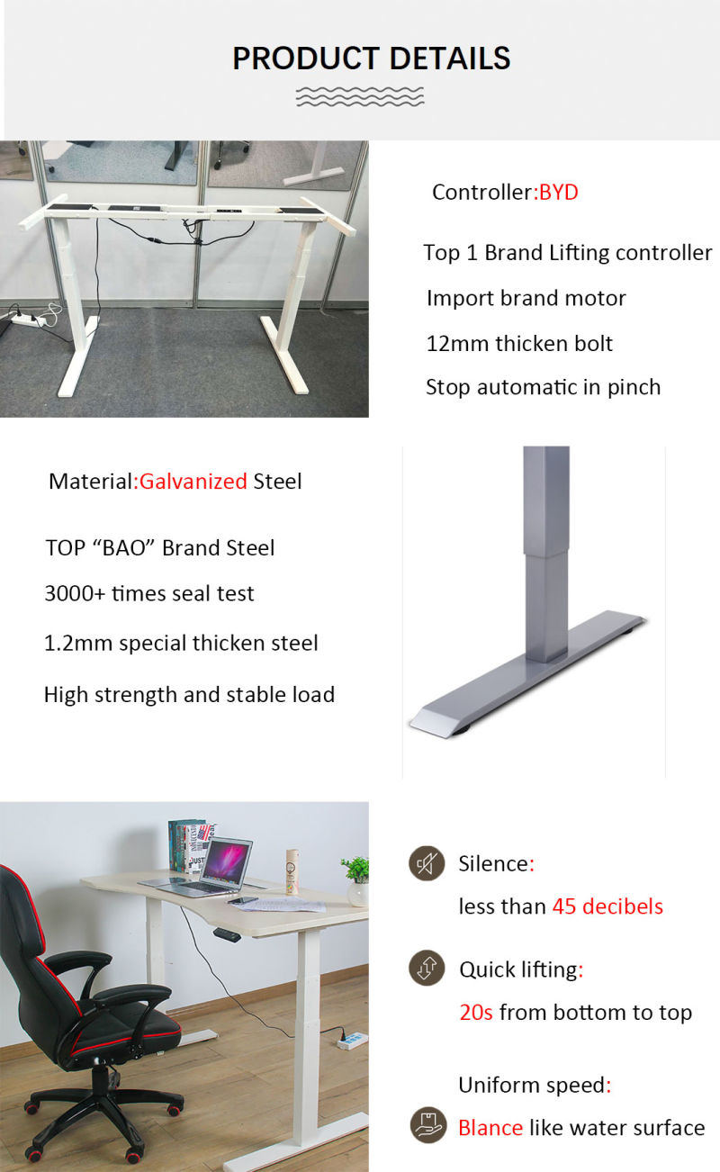 Electric Height Adjustable Sit to Stand Desk Desktop Lift Desk