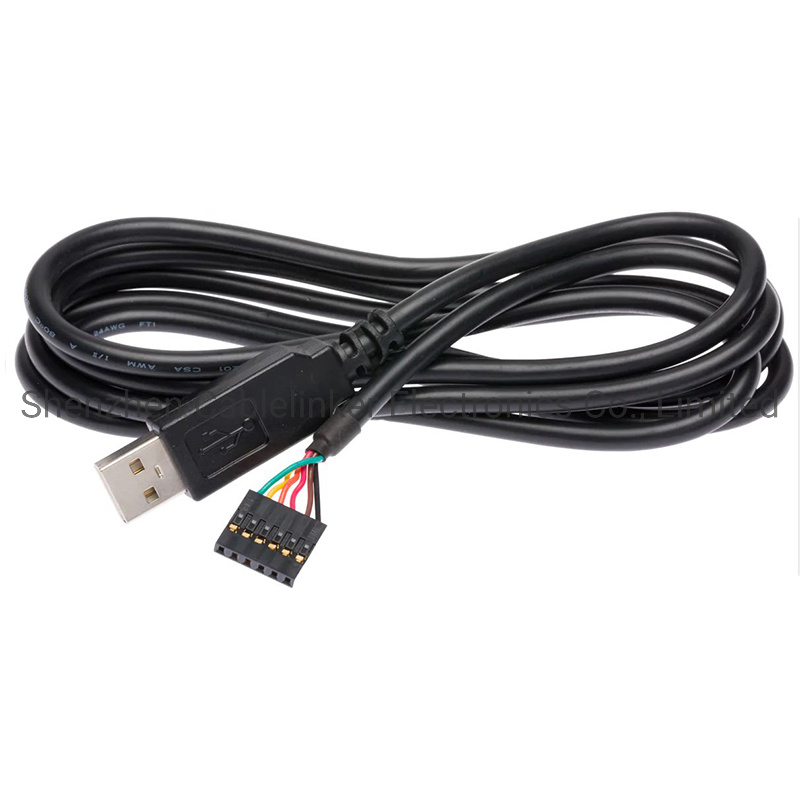 UL 2464 24AWG USB to 6 POS Wire to Board Cable Assembly