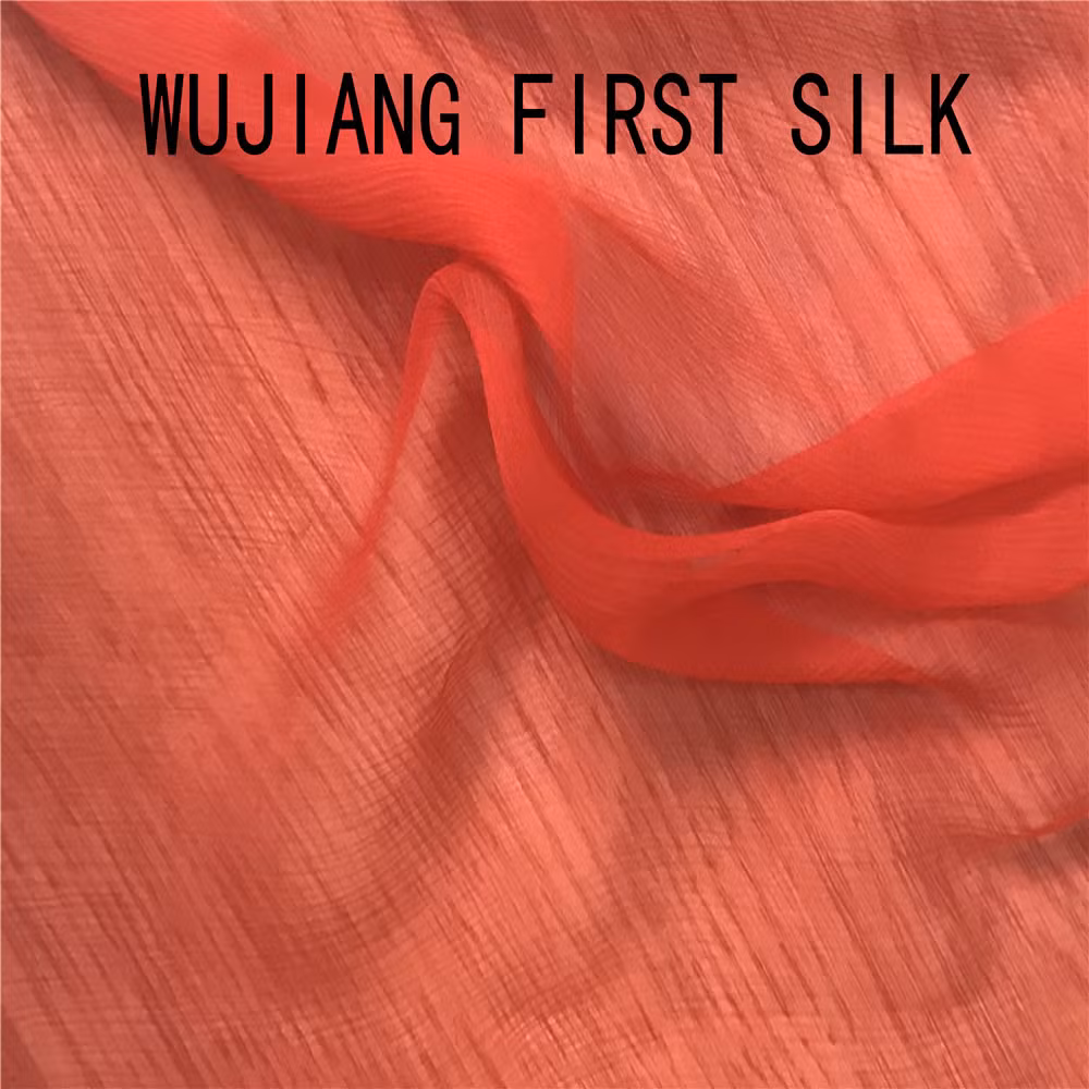 Silk Nylon Blend Crinkle Chiffon Fabric, 8mm Silk Crinkle Ggt Fabric, Silk Crinkle Georgette Fabric