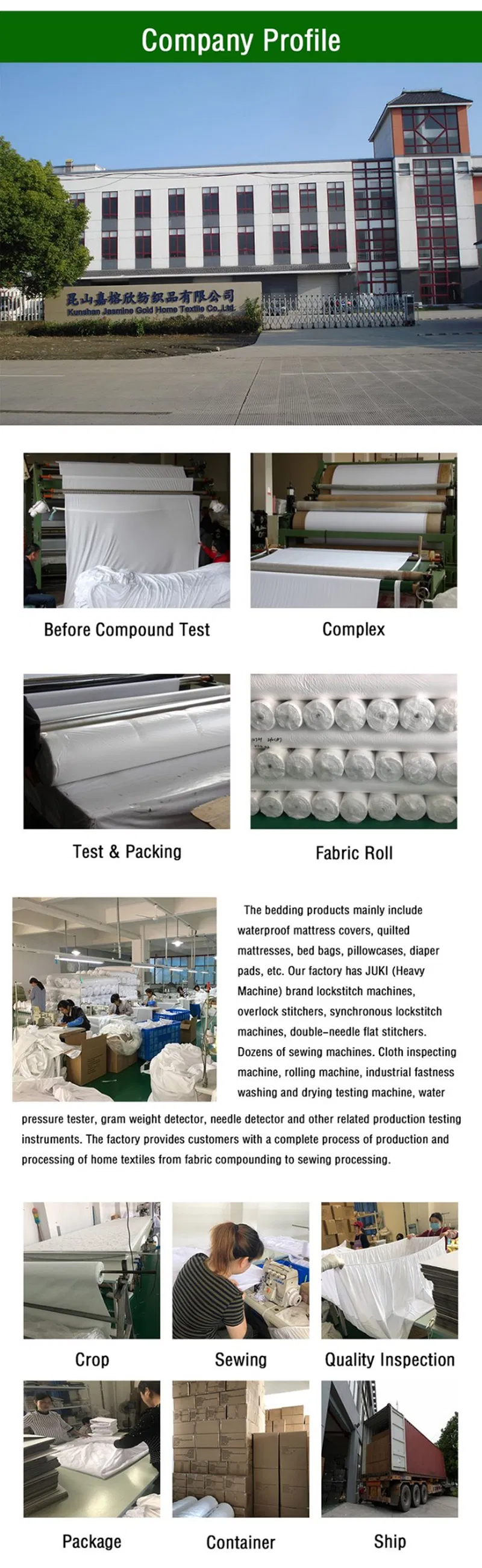 80GSM Quilted Pongee Sky Blue Waterproof Mattress Protector